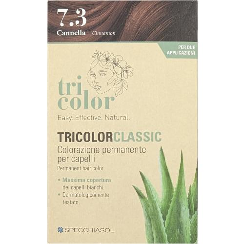 Specchiasol Tricolor Classic Permanent Hair Color Φυτική Βαφή Μαλλιών Χωρίς Αμμωνία 1 Τεμάχιο - 7.3 / Cinnamon